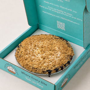 Bumbleberry Pie presented inside the Pie in the Sky Pie Co. signature gift box